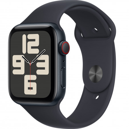Apple Watch SE 2023 44mm (GPS+LTE) Midnight Aluminum Case with Midnight Sport Band - Size M/L (MRH73)