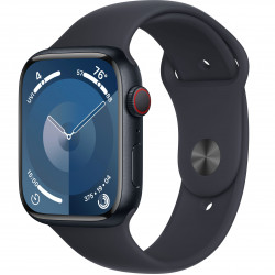 Apple Watch Series 9 45mm (GPS+LTE) Midnight Aluminum Case with Midnight Sport Band - Size M/L (MRMD3)