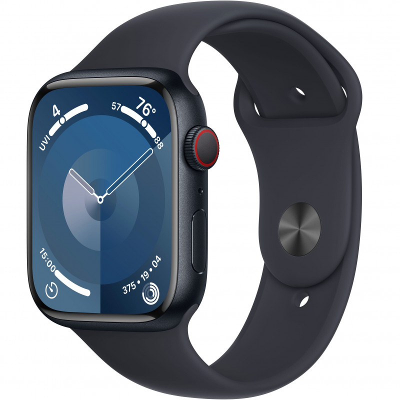 Apple Watch Series 9 45mm (GPS+LTE) Midnight Aluminum Case with Midnight Sport Band - Size M/L (MRMD3) Apple Watch Series 9 45mm (GPS+LTE) Midnight Aluminum Case with Midnight Sport Band - Size M/L (MRMD3)