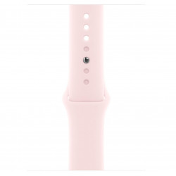 Apple Watch Series 9 45mm (GPS+LTE) Pink Aluminum Case with Light Pink Sport Band - Size M/L (MRML3)