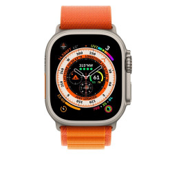 Ремешок Alpine Loop Band для Apple Watch 49mm Orange - Medium (MQE03)