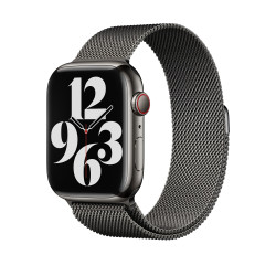 Стальной ремешок Apple для Apple Watch 45mm Milanese Loop Graphite (MTJQ3)