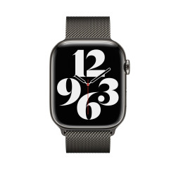 Сталевий ремінець Apple для Apple Watch 45mm Milanese Loop Graphite (MTJQ3)