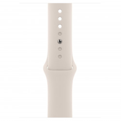 Apple Watch Series 9 45mm (GPS+LTE) Starlight Aluminum Case with Starlight Sport Band - Size M/L (MRM93)
