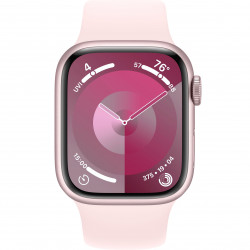 Apple Watch Series 9 41mm (GPS+LTE) Pink Aluminum Case with Light Pink Sport Band - Size M/L (MRJ03)
