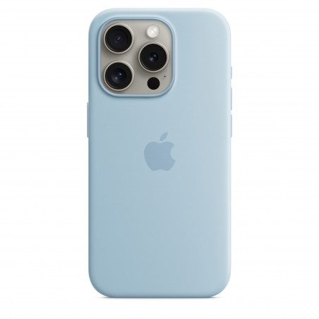 Чехол Apple iPhone 15 Pro Silicone Case with MagSafe Light Blue (MWNM3)