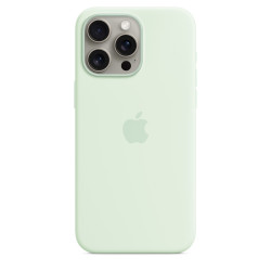 Чехол Apple iPhone 15 Pro Max Silicone Case with MagSafe Soft Mint (MWNQ3)