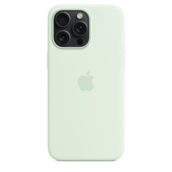 Чехол Apple iPhone 15 Pro Max Silicone Case with MagSafe Soft Mint (MWNQ3)