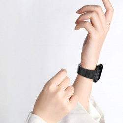 Ремінець WIWU Carbon Fiber Рattern Мagnetic для Apple Watch 42/44/45/49mm Black (Wi-WB009)