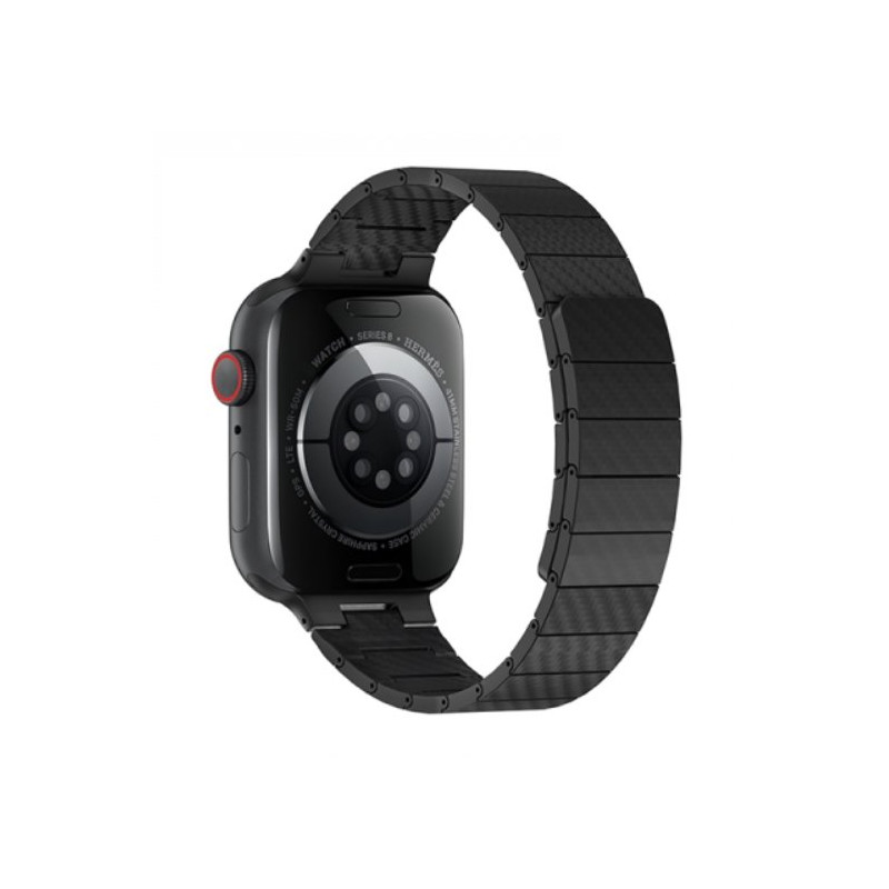 Ремешок WIWU Carbon Fiber Рattern Мagnetic для Apple Watch 42/44/45/49mm Black (Wi-WB009) Ремешок WIWU Carbon Fiber Рattern Мagnetic для Apple Watch 42/44/45/49mm Black (Wi-WB009)