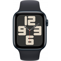Apple Watch SE 2023 40mm (GPS) Midnight Aluminum Case with Midnight Sport Band - Size M/L (MR9Y3)