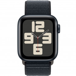 Apple Watch SE 2023 40mm (GPS+LTE) Midnight Aluminum Case with Midnight Sport Loop (MRGD3)