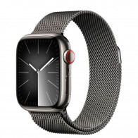 Apple Watch Series 8 41mm (GPS+LTE) Graphite Stainless Steel Case with Graphite Milanese Loop (MNJL3/MNJM3)