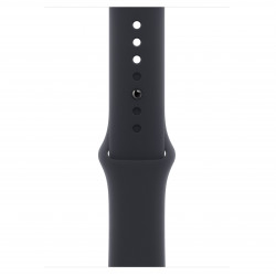 Apple Watch SE 2023 44mm (GPS) Silver Aluminum Case with Midnight Sport Band - Size M/L (MRW03,MT3F3)