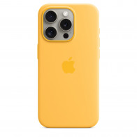 Чехол Apple iPhone 15 Pro Silicone Case with MagSafe Sunshine (MWNK3)