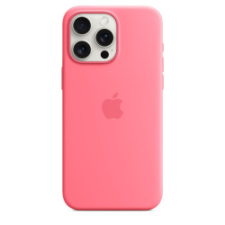 Чехол Apple iPhone 15 Pro Max Silicone Case with MagSafe Pink (MWNN3)