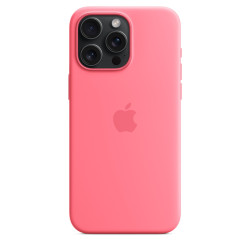 Чехол Apple iPhone 15 Pro Max Silicone Case with MagSafe Pink (MWNN3)