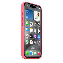 Чехол Apple iPhone 15 Pro Max Silicone Case with MagSafe Pink (MWNN3)