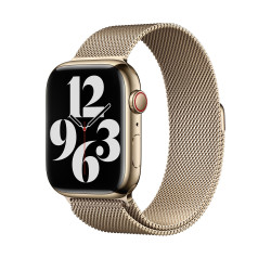 Сталевий ремінець Apple для Apple Watch 45mm Milanese Loop Gold (MTJP3)