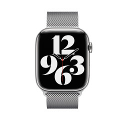 Сталевий ремінець Apple для Apple Watch 45mm Milanese Loop Silver (MTJR3)