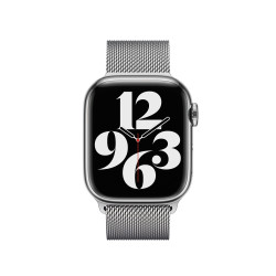 Стальной ремешок Apple для Apple Watch 41mm Milanese Loop Silver (MTJN3)