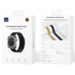 Ремінець WIWU Braided Stailness Steel Band 42/44/45/49 mm Black (Wi-WB005)