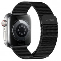 Ремешок WIWU Braided Stailness Steel Band 42/44/45/49 mm Black (Wi-WB005)