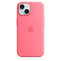 Чохол Apple iPhone 15 Silicone Case with MagSafe Pink (MWN93)