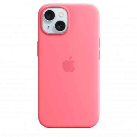 Чохол Apple iPhone 15 Silicone Case with MagSafe Pink (MWN93)