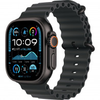 Apple Watch Ultra 2 (2024) 49mm (GPS+LTE) Black Titanium Case with Black Ocean Band (MX4P3)