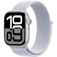 Apple Watch Series 10 42mm (GPS) Silver Aluminium Case with Blue Cloud Sport Loop (MWWD3QH/A)