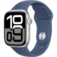 Apple Watch Series 10 42mm (GPS) Silver Aluminium Case with Denim Sport Band - M/L (MWWC3QH/A)