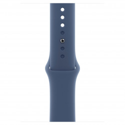 Apple Watch SE 2024 44mm (GPS) Silver Aluminum Case with Denim Sport Band - M/L (MXER3QH/A)