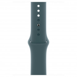 Apple Watch Series 10 46mm (GPS) Silver Aluminium Case with Lake Green Sport Band - M/L (MXLR3, MWX03)