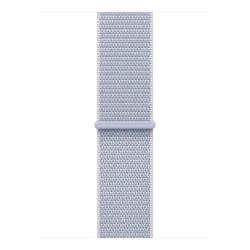 Apple Watch SE 2024 40mm (GPS) Silver Aluminum Case with Blue Cloud Sport Loop (MXEE3)