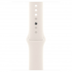 Apple Watch SE 2024 44mm (GPS) Starlight Aluminum Case w. Starlight Sport Band - M/L (MXEV3)