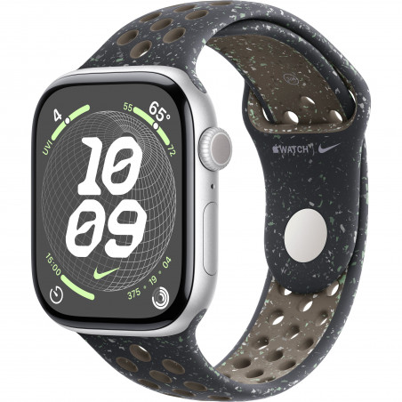Apple Watch Series 10 46mm (GPS) Silver Aluminium Case with Midnight Sky Nike Sport Band - M/L (MYL73, MWX03)