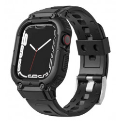 Ремінець WIWU Silicone Armor Series Hard PC Case Band 42/44/45mm Black (Wi-WB014)