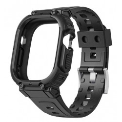 Ремешок WIWU Silicone Armor Series Hard PC Case Band 42/44/45mm Black (Wi-WB014)