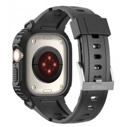 Ремінець WIWU Silicone Armor Series Hard PC Case Band 42/44/45mm Black (Wi-WB014)