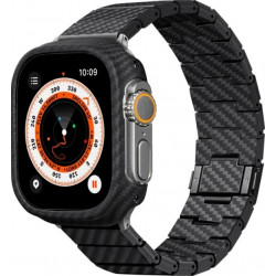 Ремінець Pitaka Carbon Fiber Watch Band для Apple Watch 49/45/44mm Modern Black/Gray (AWB2307)