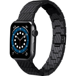 Ремінець Pitaka Carbon Fiber Watch Band для Apple Watch 49/45/44mm Modern Black/Gray (AWB2307)