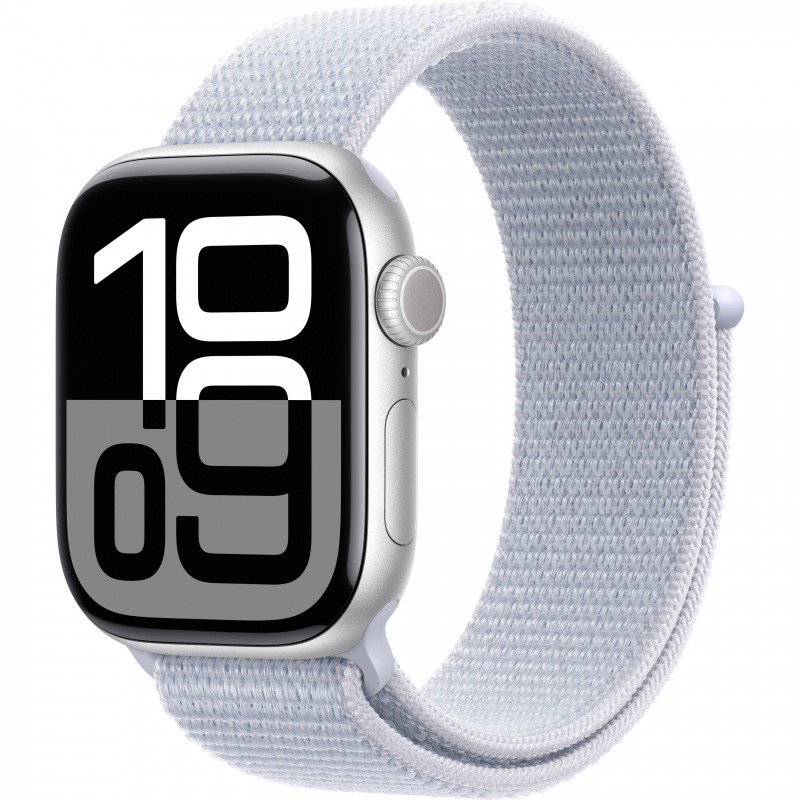 Apple Watch Series 10 42mm (GPS) Silver Aluminium Case with Blue Cloud Sport Loop (MXKX3, MWWW3) Apple Watch Series 10 42mm (GPS) Silver Aluminium Case with Blue Cloud Sport Loop (MXKX3, MWWW3)