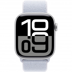 Apple Watch Series 10 42mm (GPS) Silver Aluminium Case with Blue Cloud Sport Loop (MXKX3, MWWW3)
