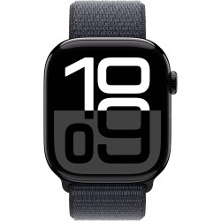 Apple Watch Series 10 46mm (GPS) Jet Black Aluminium Case with Ink Sport Loop (MXL33, MWX13)