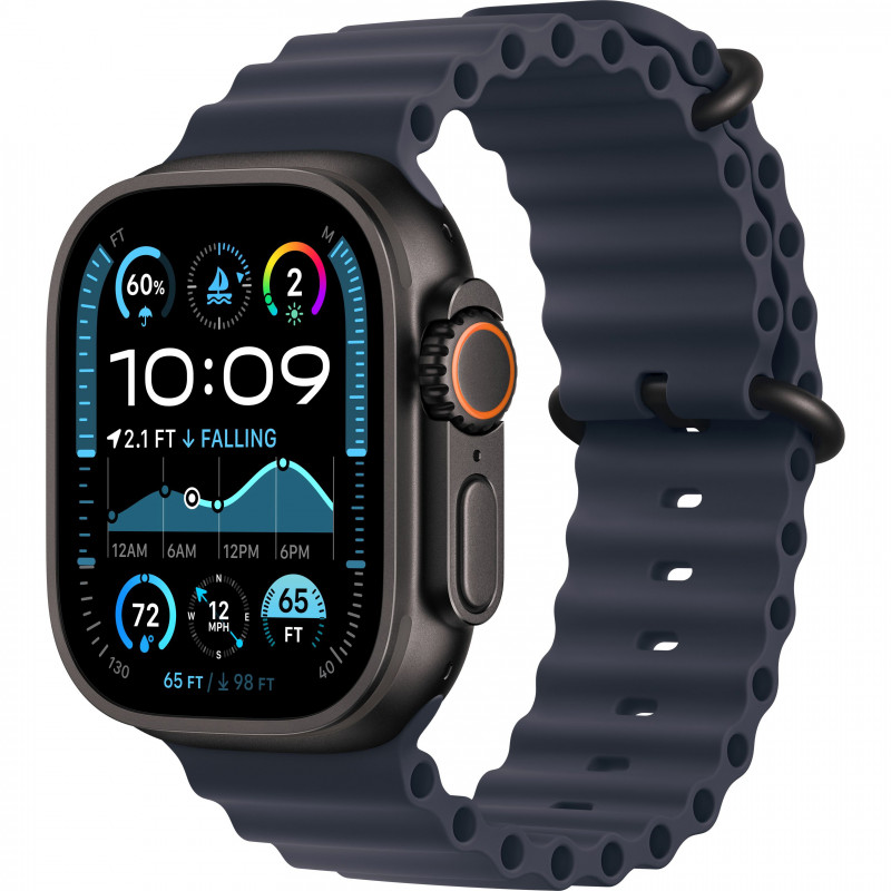 Apple Watch Ultra 2 (2024) 49mm (GPS+LTE) Black Titanium Case with Navy Ocean Band (MYPA3, MYTC3) Apple Watch Ultra 2 (2024) 49mm (GPS+LTE) Black Titanium Case with Navy Ocean Band (MYPA3, MYTC3)