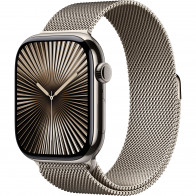 Apple Watch Series 10 46mm (GPS+LTE) Natural Titanium Case with Natural Milanese Loop - S/M (MC7Q4)