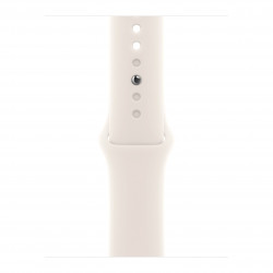 Apple Watch Series 10 42mm (GPS) Silver Aluminium Case with Starlight Sport Band - S/M (MXLL3, MWWW3)