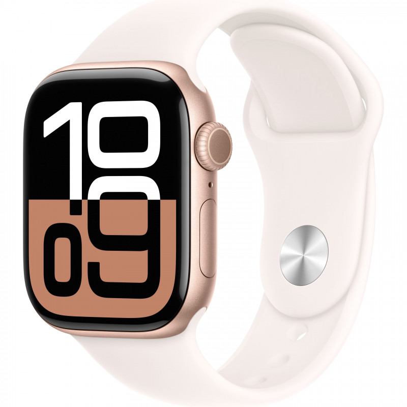 Apple Watch Series 10 42mm (GPS+LTE) Rose Gold Aluminium Case with Light Blush Sport Band - S/M (MWX93) Apple Watch Series 10 42mm (GPS+LTE) Rose Gold Aluminium Case with Light Blush Sport Band - S/M (MWX93)