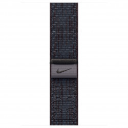 Apple Watch Series 10 46mm (GPS) Silver Aluminium Case with Black/Blue Nike Sport Loop MYJD3, MWX03)